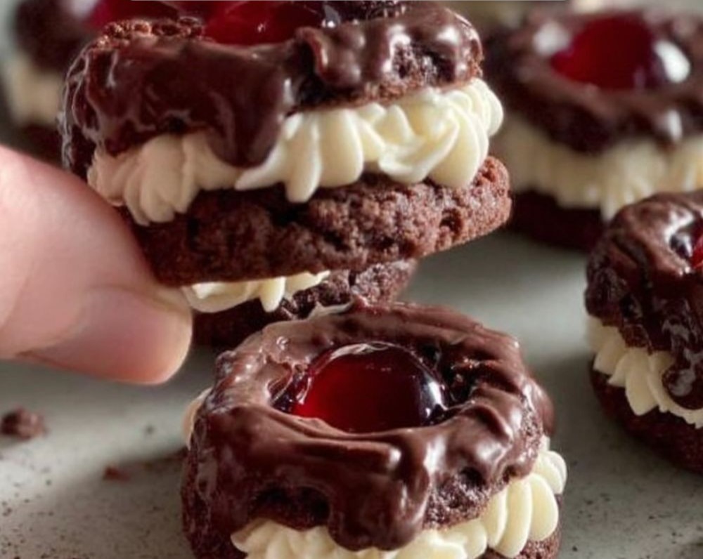 Black Forest Christmas Cookies: Easy Chocolate & Pretty Gift Ideas top view