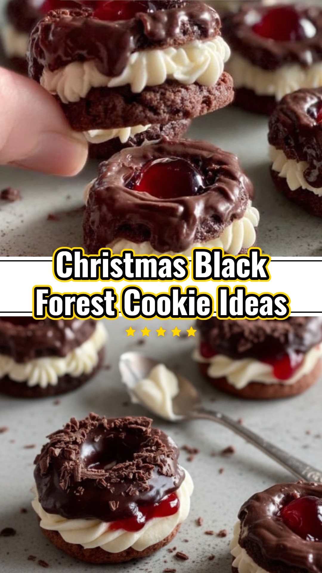 Black Forest Christmas Cookies: Easy Chocolate & Pretty Gift Ideas