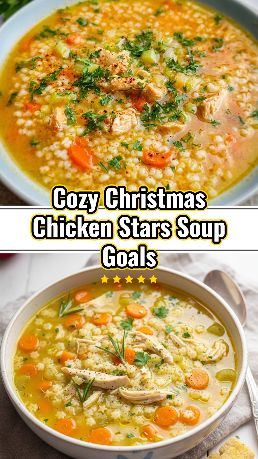 Cozy Chicken Stars Soup Most Delicious Comfort Food