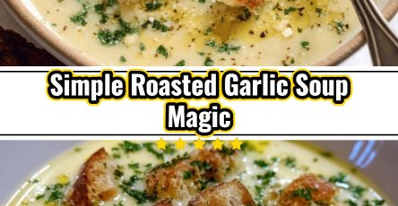 Easy Creamy Roasted Garlic Soup Recipe: Homemade Tutorial