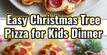 Festive Christmas Tree Pizza: Easy Kids Dinner, Lunch & Party Food