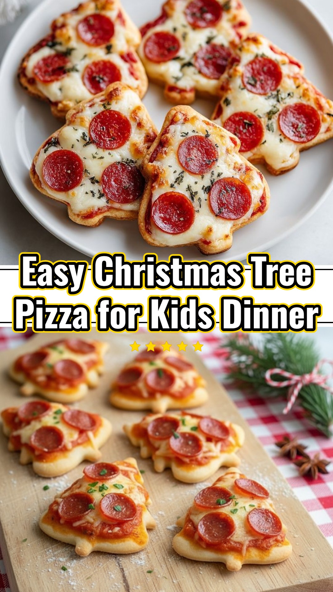 Festive Christmas Tree Pizza: Easy Kids Dinner, Lunch & Party Food