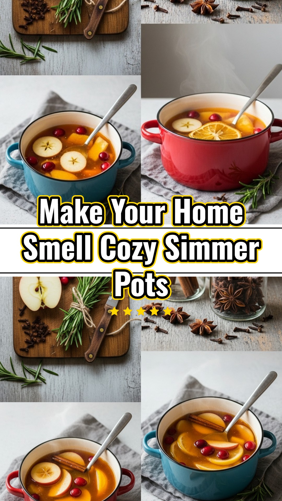 Best Home Simmer Pot Recipes Fall Winter Cozy Aromas