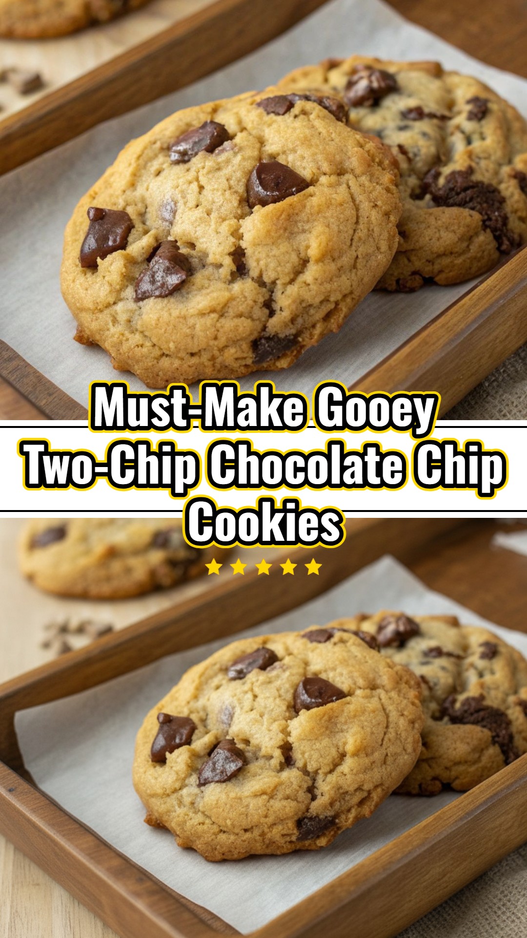 Cafe-Style Giant Two-Chip Gooey Chocolate Chunk Cookies