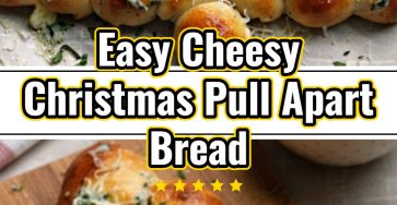 Cheesy Pull Apart Christmas Tree Bread Appetizer