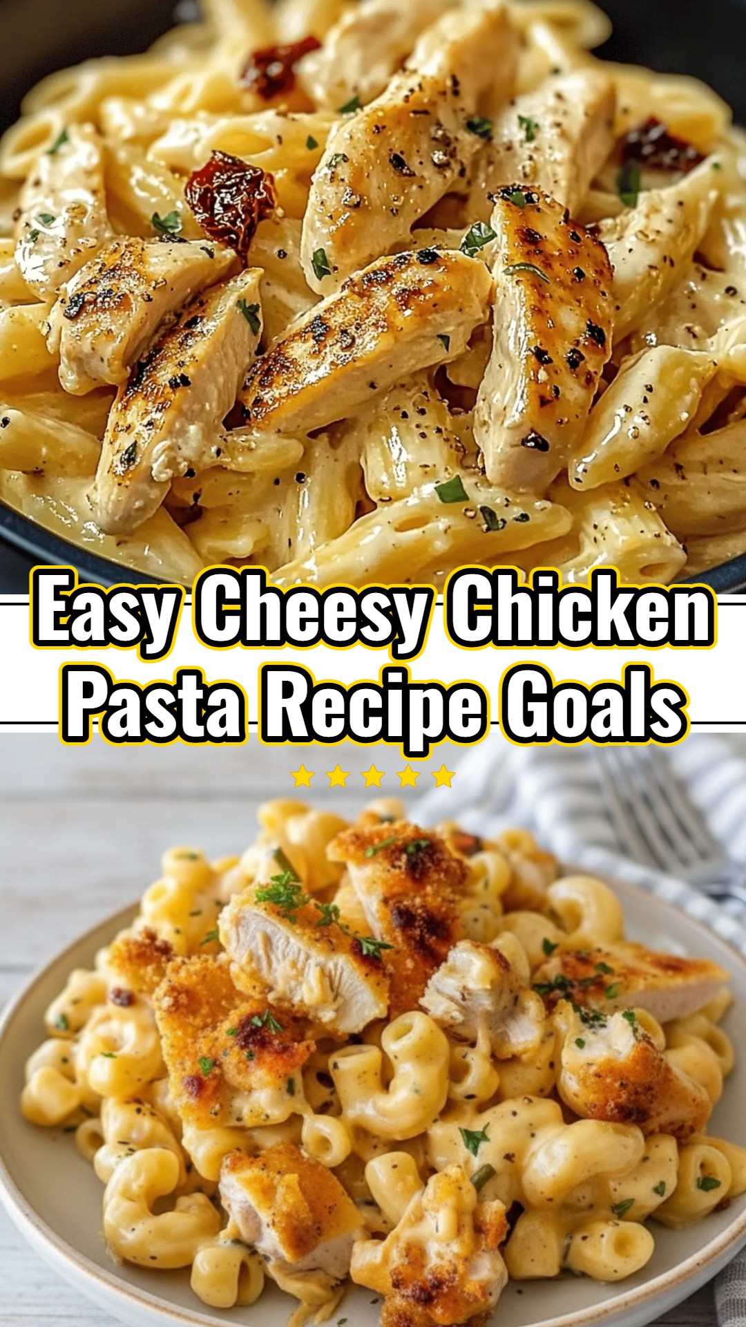 Delicious Cheesy Chicken Pasta Easy Lunch Dinner Recipe Ideas