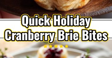 Easy 3-Ingredient Cranberry Brie Puff Pastry Holiday Bites