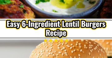 Easy 6-Ingredient Lentil Burgers: Make Healthy Vegetarian Fast Recipe