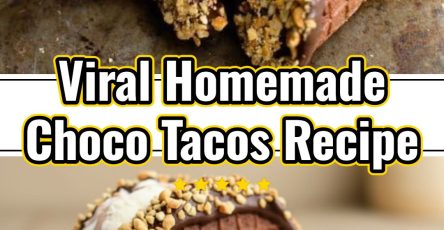 Easy Baked Homemade Choco Tacos Sweet Chocolate Dessert