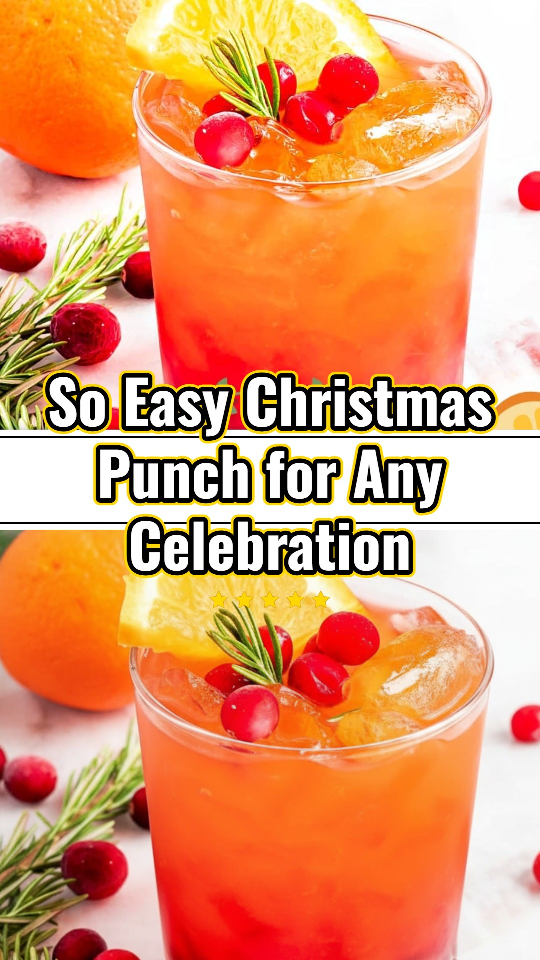 Easy Cranberry Rosemary White Christmas Sangria