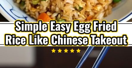 Easy Egg Fried Rice Recipe Chinese Food Cooking Tips