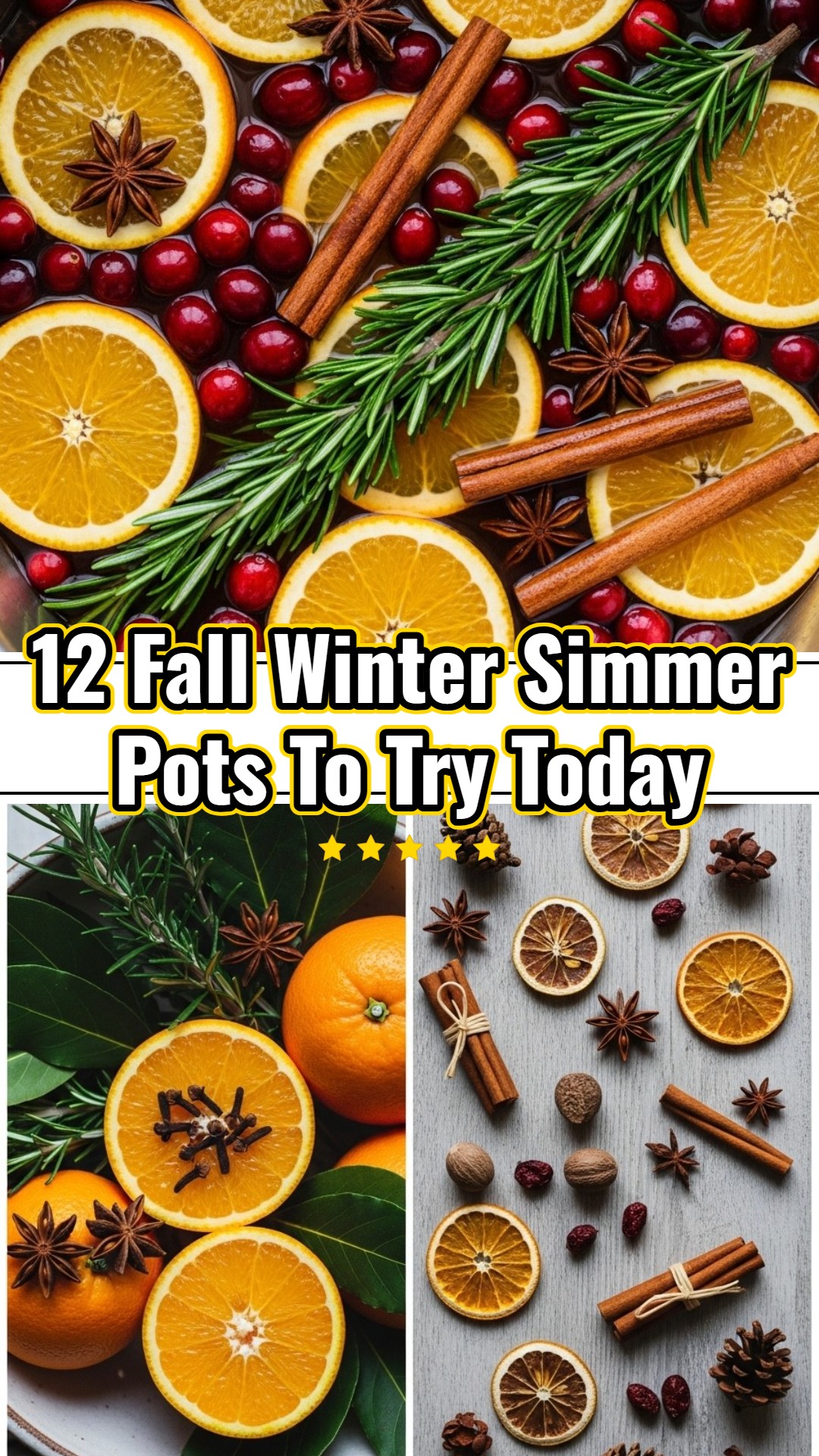Easy Fall Winter Simmer Pot Recipes Seasonal Orange Apple