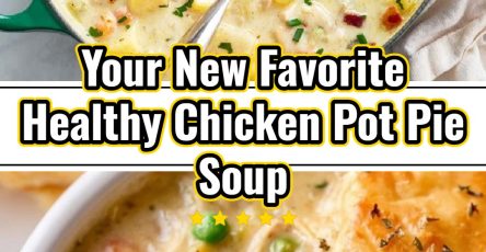 Easy Healthy Chicken Pot Pie Soup: Instant Pot Crockpot Dinner