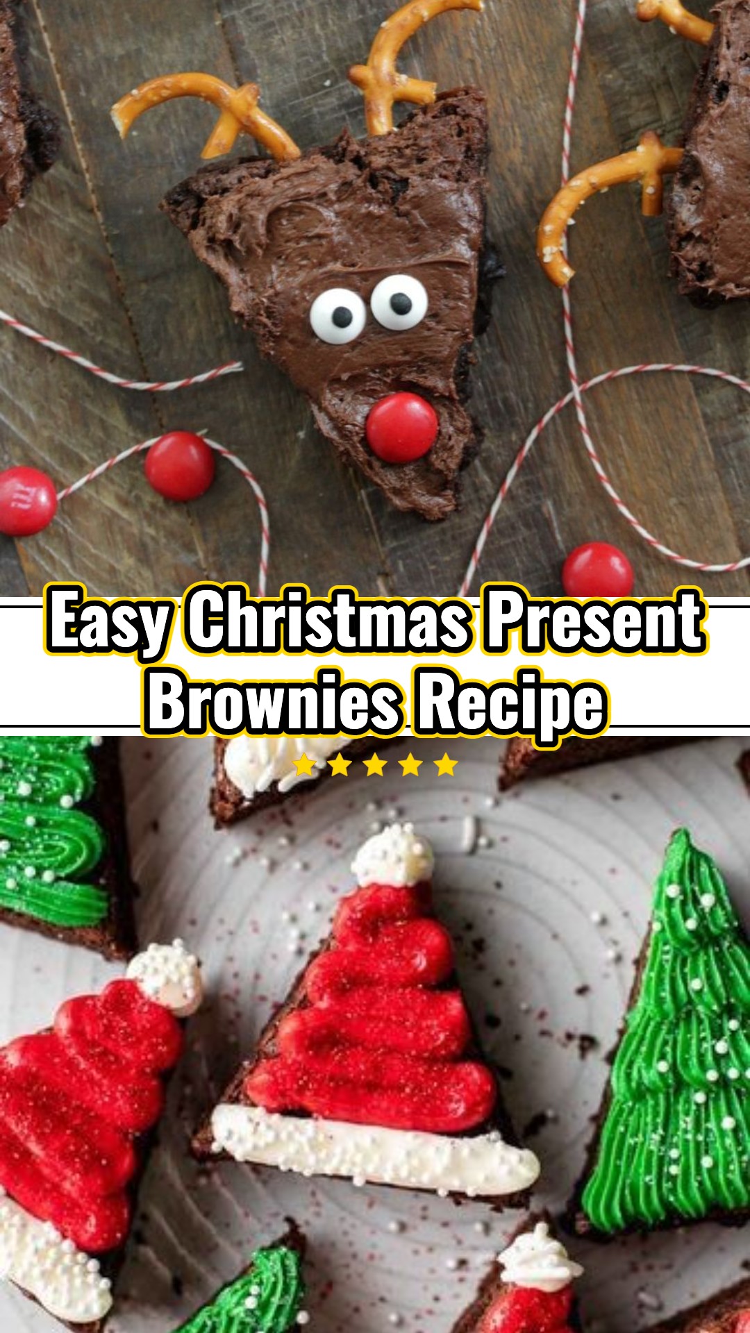 Easy Kid Friendly Christmas Present Brownies Festive Gifts
