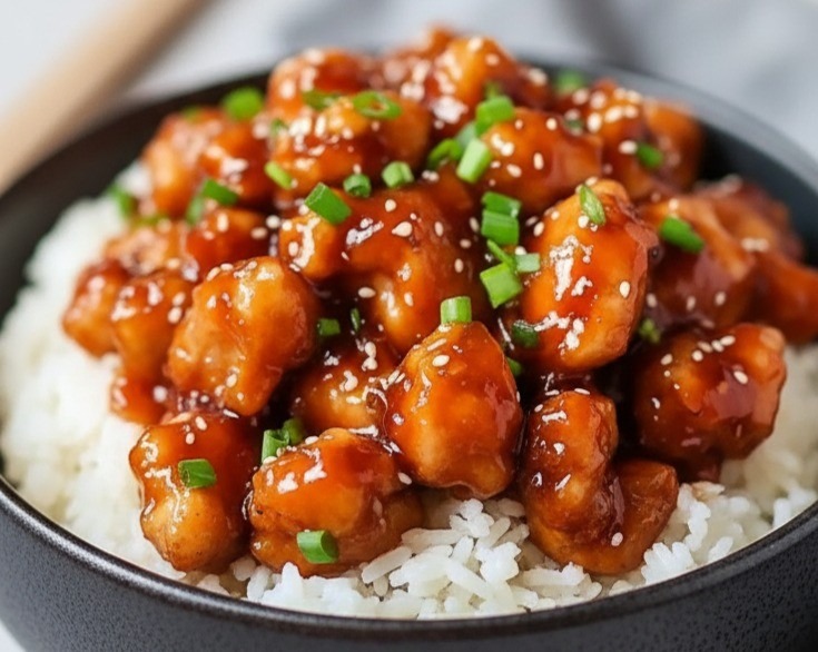 Easy Sesame Chicken Chinese Takeout Sesame Chicken Recipe Healthy top view