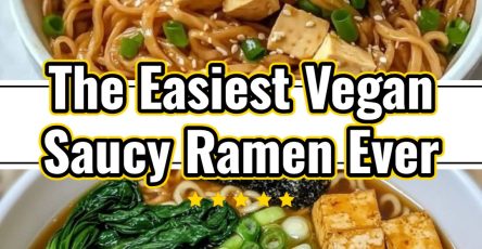 Easy Yummy Cheesy Hot Spicy Vegan Saucy Ramen Noodles
