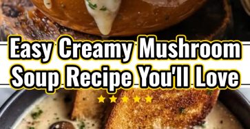 Elegant Creamy Mushroom Soup Healthy Earthy Autumn Recipe