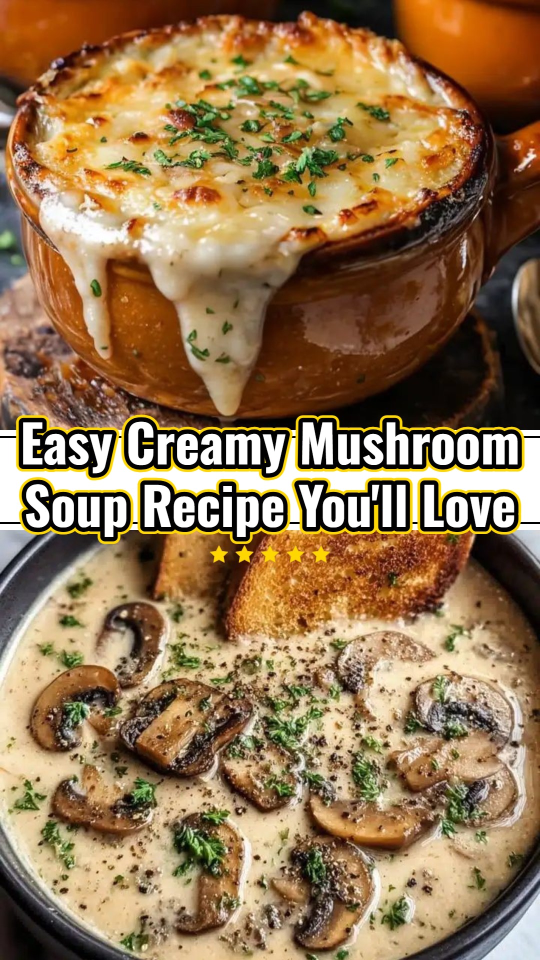 Elegant Creamy Mushroom Soup Healthy Earthy Autumn Recipe