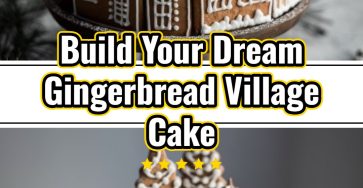 Festive Gingerbread Village Cake Ultimate Christmas Decor Design