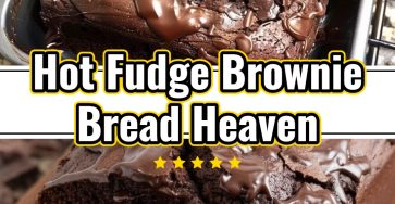 Hot Fudge Brownie Bread Quick Chocolate Lover's Dream Dessert