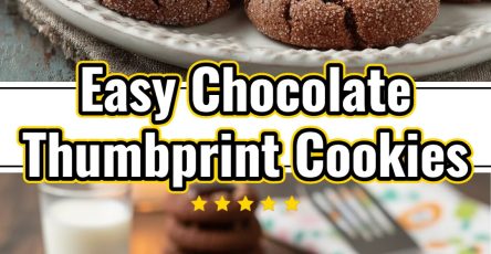 How To Make Dark Chocolate Christmas Thumbprint Cookies