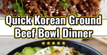 Korean Ground Beef Bowl Easy Meal Prep Weeknight Dinner Idea