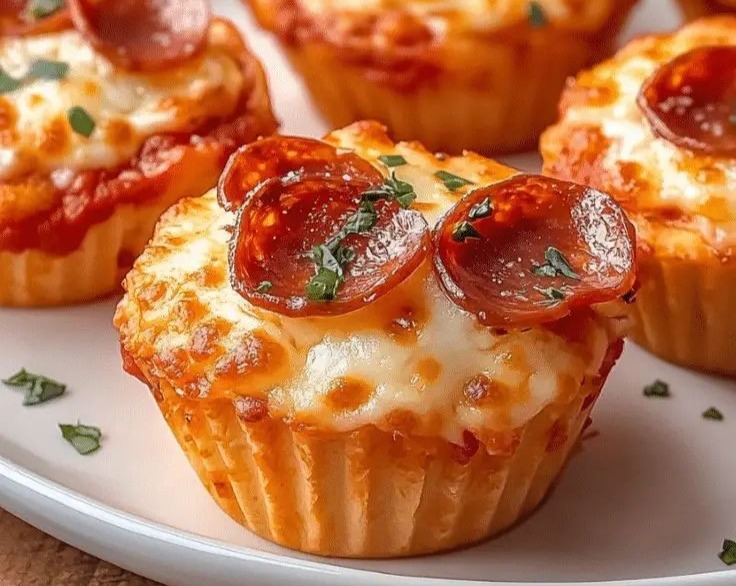 Pizza Cupcakes Fun Easy Things To Cook Food Appetizers top view
