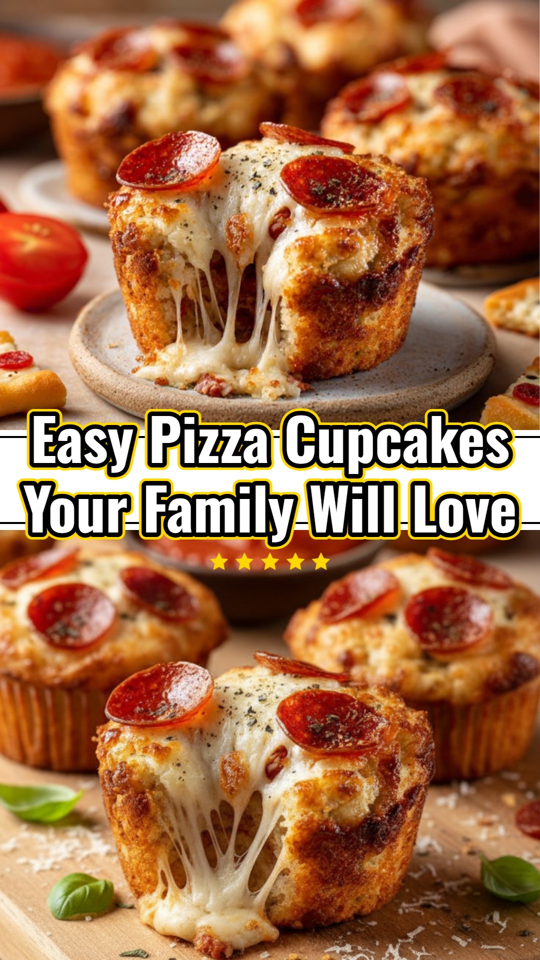 PIZZA CUPCAKES Fun Easy Things To Cook Food Appetizers