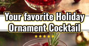 Sparkling Holiday Ornament Cocktail: Easy Christmas Party Drink Idea