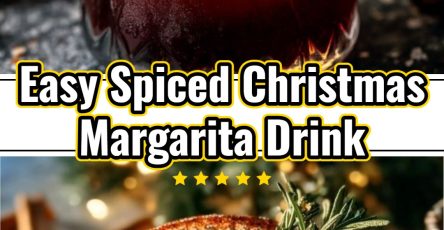 Spiced Christmas Margarita Festive Boozy Holiday Cocktail Drinks