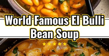 Traditional Soothing Vegetarian Bean Broth Soup Dinner