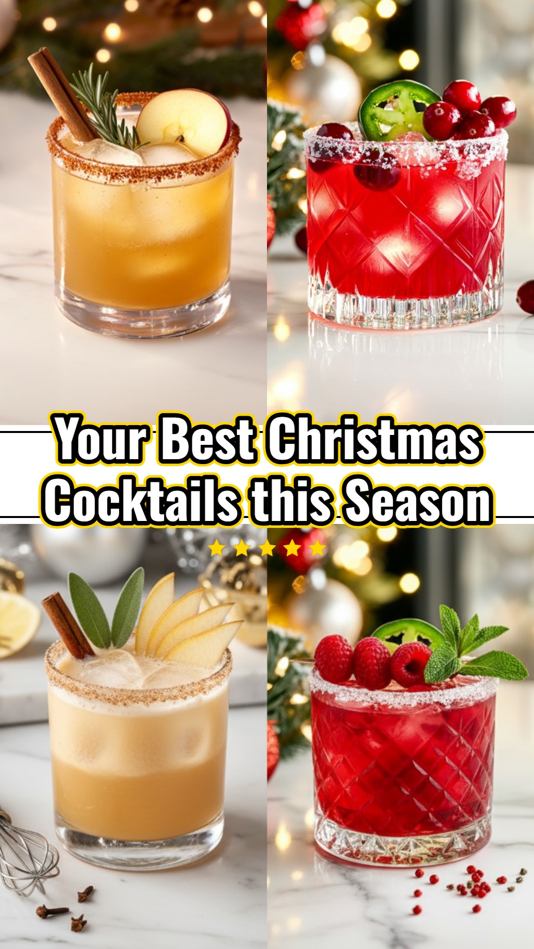 Unforgettable Christmas Cocktails: Fun Holiday Drinks, Shots, Punch, and Eggnog