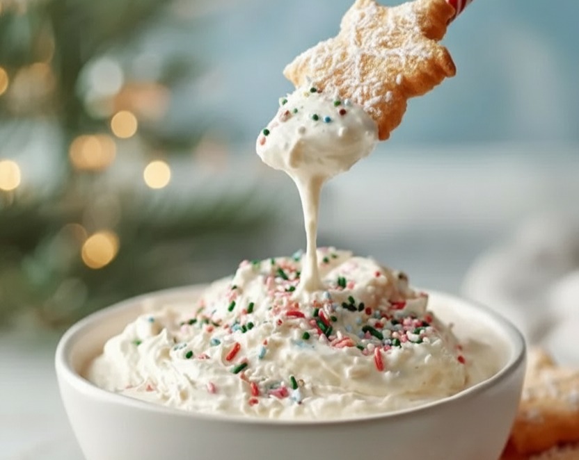 Viral No-Bake Christmas Tree Cakes Holiday Dessert Dip suggested serving