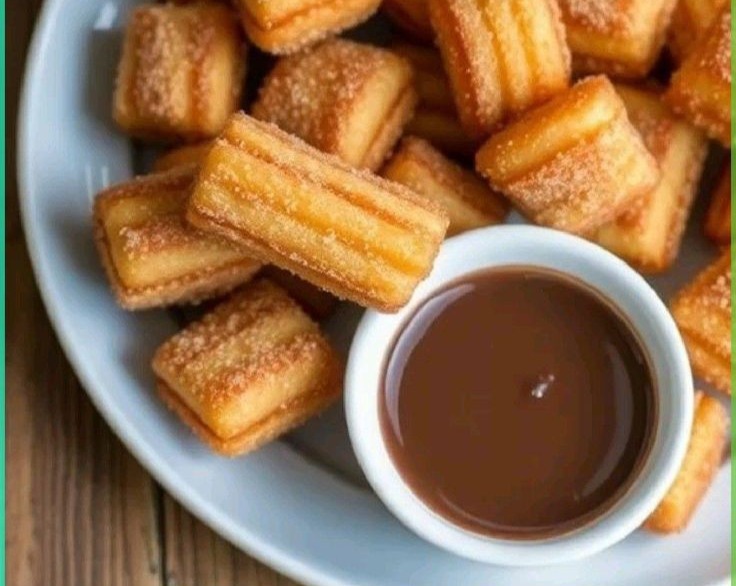 Air Fryer Light Churros Home Made Churros Recipes Cook Ideas top view