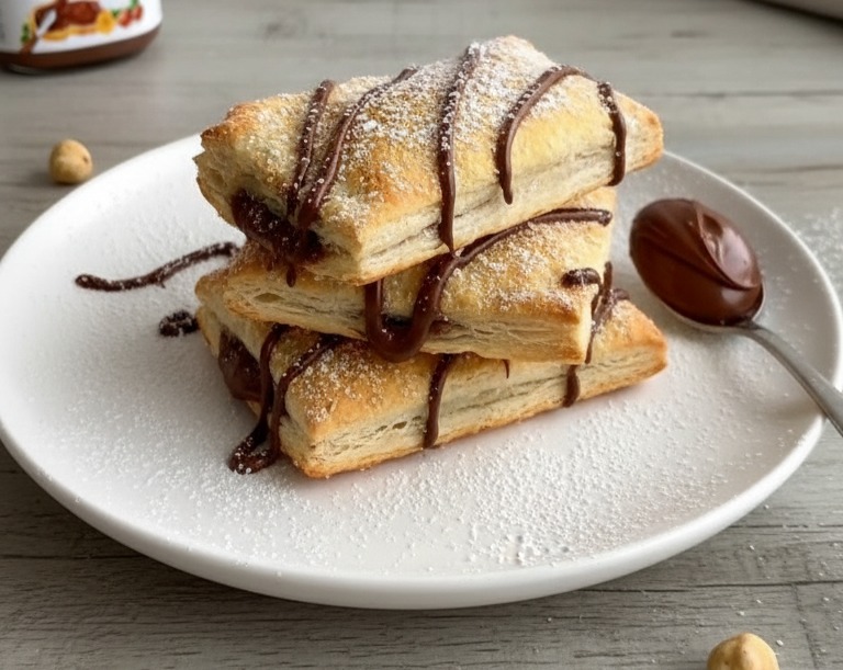Air Fryer Magic Nutella Toast Pies Things To Make Dessert suggested serving