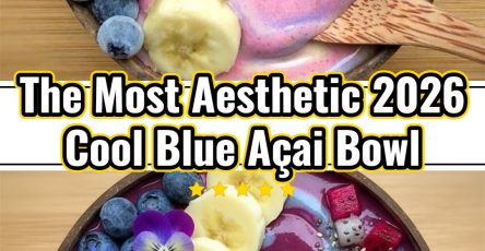 Cool Blue Acai Bowl High Protein Aesthetic Blue Smoothie 2026