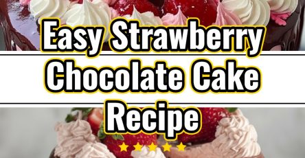 Decadent Dark Chocolate Strawberry Layer Cake Recipe