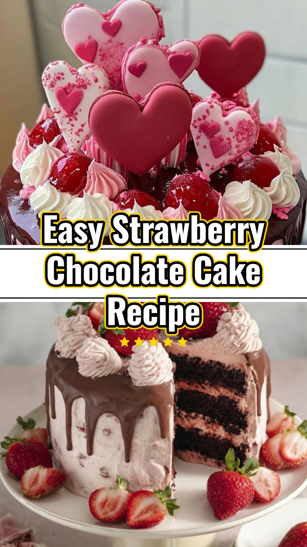Decadent Dark Chocolate Strawberry Layer Cake Recipe – Gerlindekaschel