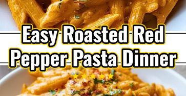 Easy Roasted Red Pepper Pasta Quick Healthy Homemade Recipe