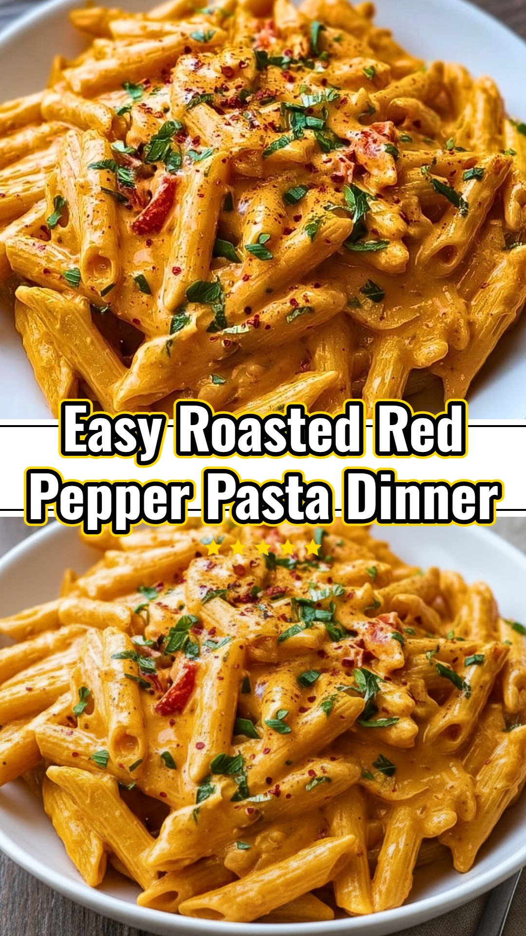 Easy Roasted Red Pepper Pasta Quick Healthy Homemade Recipe