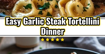 Garlic Steak Tortellini Skillet: Yummy Weeknight Pasta Dinner Bites