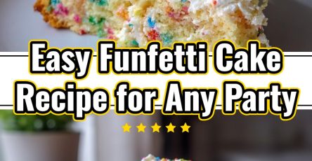 Grandma's Vintage Funfetti Cake Classic Old Fashioned Celebration Recipe