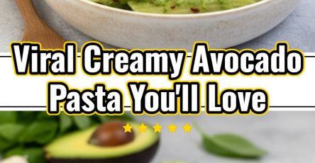 Healthy Green Creamy Avocado Spinach Pasta Recipe