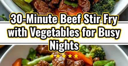 How To Make 30 Minute Beef And Vegetable Stir Fry