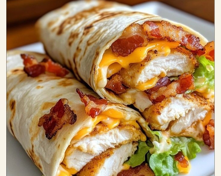Easy Crispy Chicken Wraps: Family Go-To Dinner Idea top view