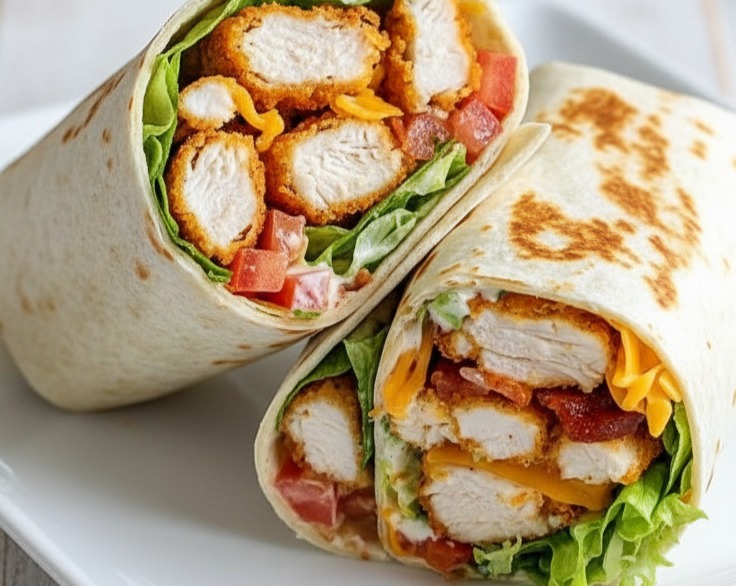 Easy Crispy Chicken Wraps: Family Go-To Dinner Idea suggested serving