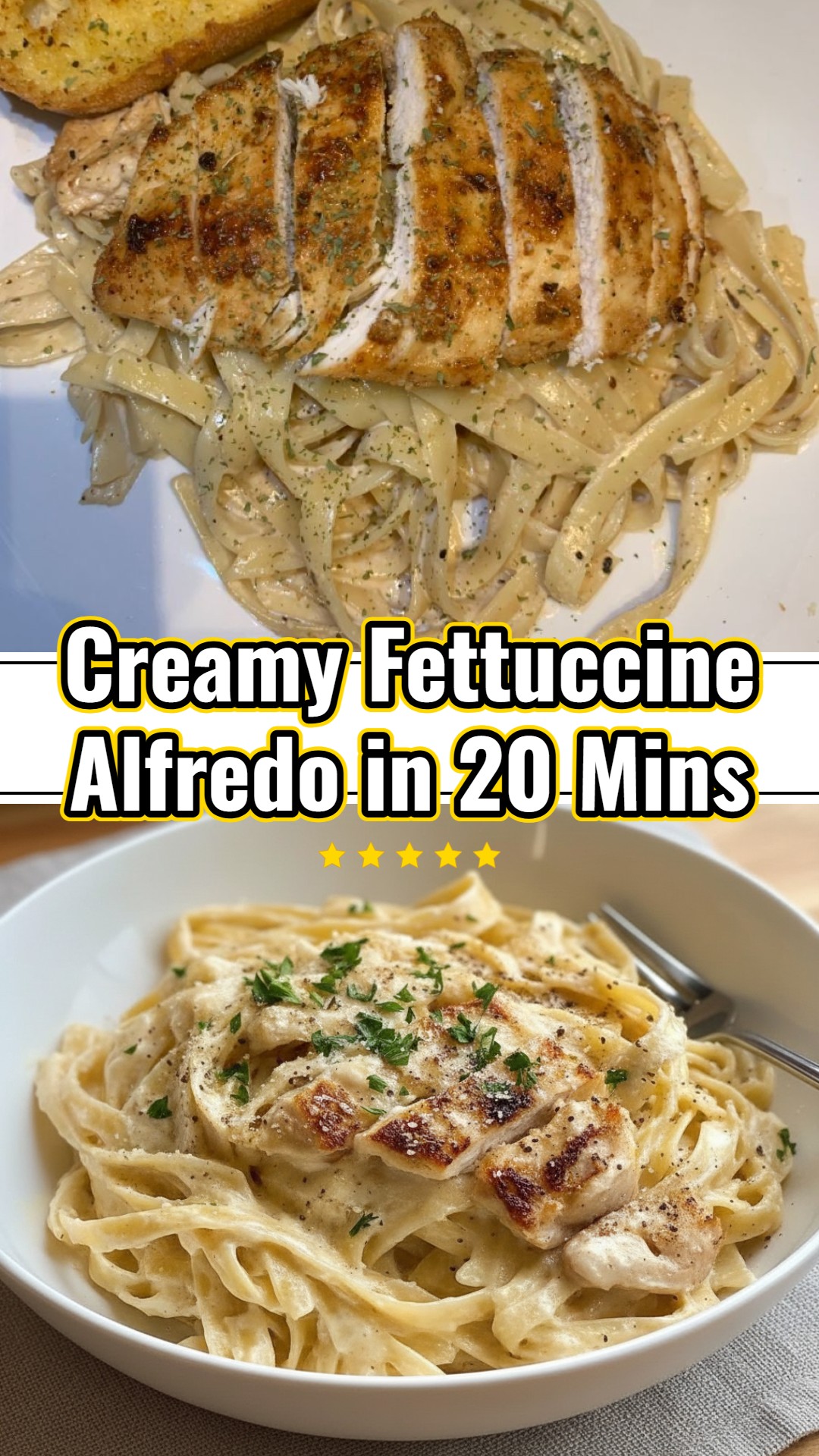 Fettuccine Alfredo Easy Yummy Pasta Recipe For Lunch Or Dinner