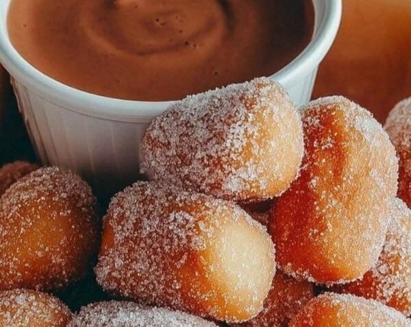 Fluffy Air Fryer Churro Bites Easy Baked Dessert Recipe top view