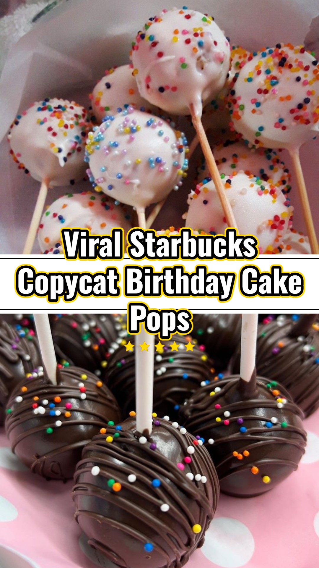 Homemade Starbucks Copycat Birthday Cake Pops Best Easy Sweet Treats