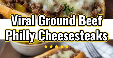 Easy Homemade Ground Beef Philly Cheesesteaks